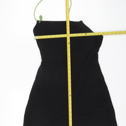 Zara Women’s Black XS Asymmetric Strap One Shoulder Party Dress