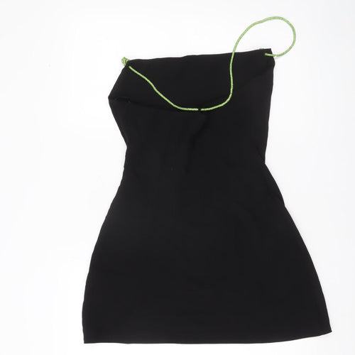 Zara Women’s Black XS Asymmetric Strap One Shoulder Party Dress