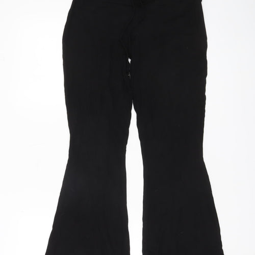 ASOS Women’s Black Flared Jersey Trousers Size 10