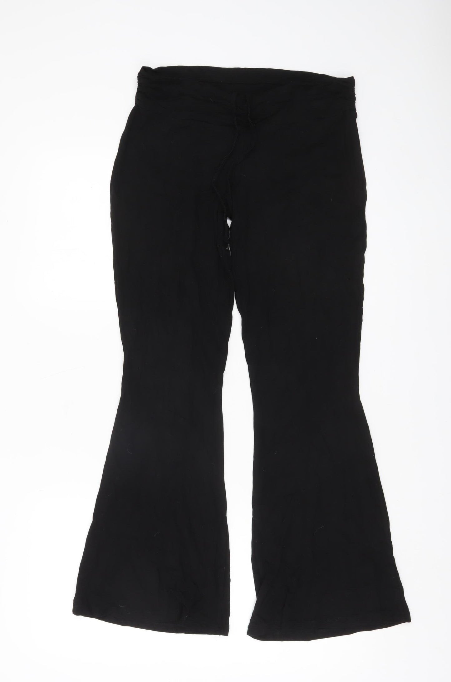 ASOS Women’s Black Flared Jersey Trousers Size 10