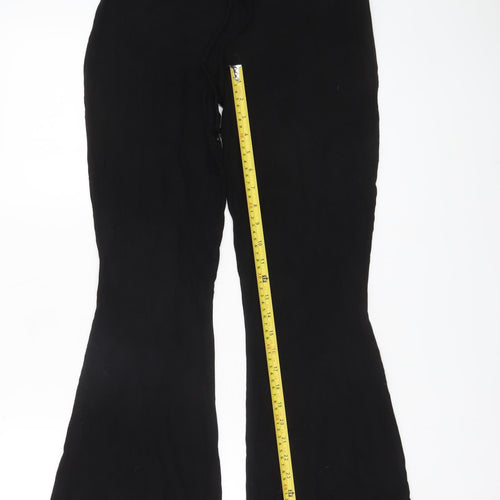 ASOS Women’s Black Flared Jersey Trousers Size 10