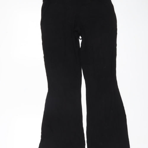 ASOS Women’s Black Flared Jersey Trousers Size 10