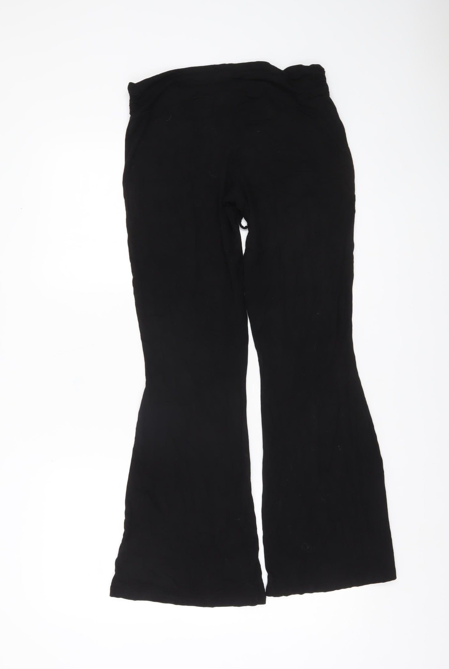 ASOS Women’s Black Flared Jersey Trousers Size 10