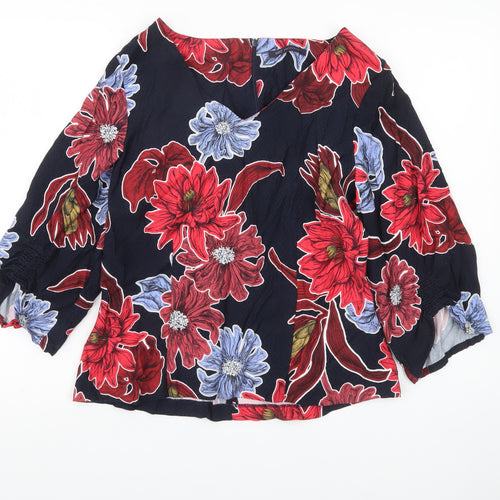 Marks and Spencer Womens Multicoloured Floral Viscose Blouse UK12