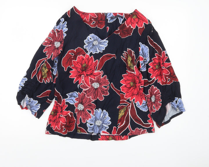 Marks and Spencer Womens Multicoloured Floral Viscose Blouse UK12