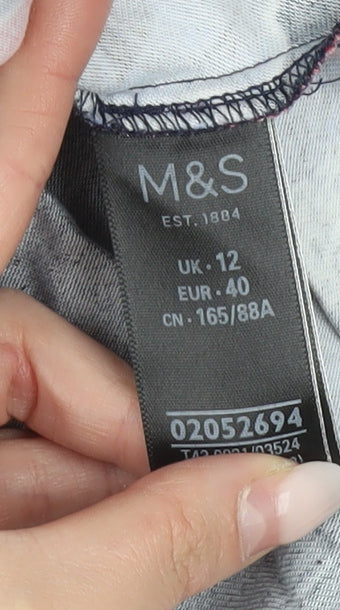 Marks and Spencer Womens Multicoloured Floral Viscose Blouse UK12