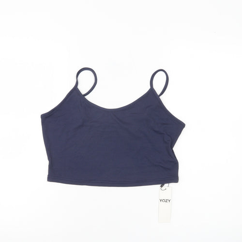 YOZY Women’s Blue Size 16 Camisole Tank Top Spaghetti Strap