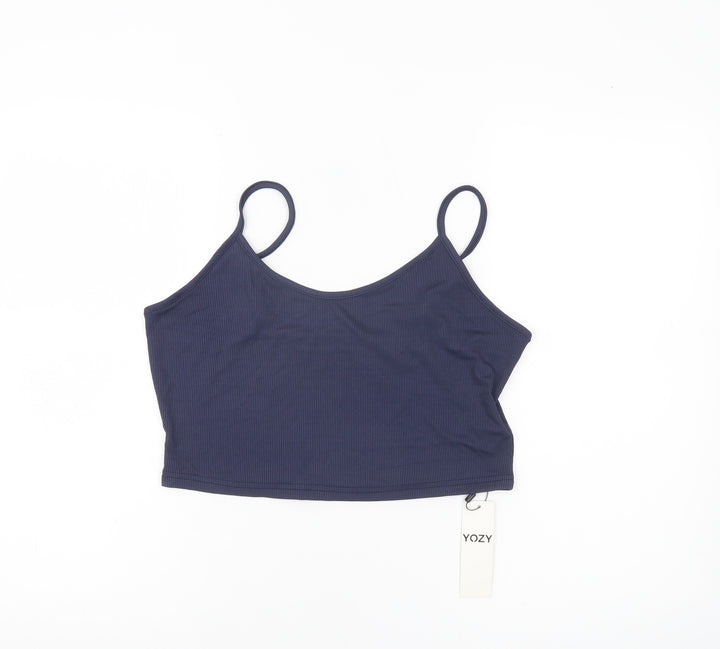 YOZY Women’s Blue Size 16 Camisole Tank Top Spaghetti Strap