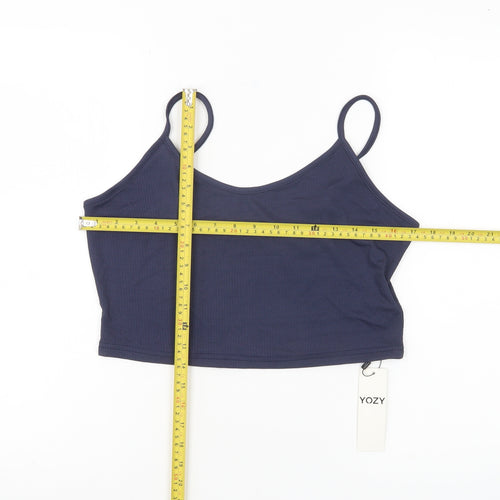 YOZY Women’s Blue Size 16 Camisole Tank Top Spaghetti Strap