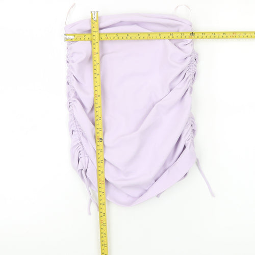 Zara Women Purple Strapless Camisole Tank Top Size S Polyester