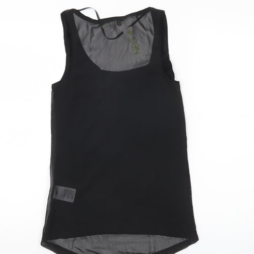 Adidas Womens Black 2XS Sleeveless Tank Top Lightweight Viscose