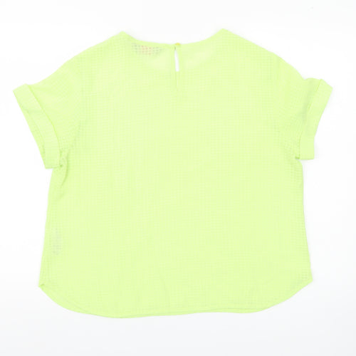 Dorothy Perkins Womens Yellow Size 16 Short Sleeve Summer Top