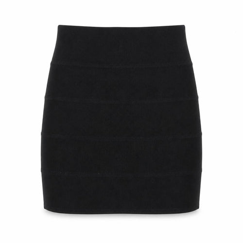 Karlo Ruicci Womens Black Size 8 Bandage Short Skirt