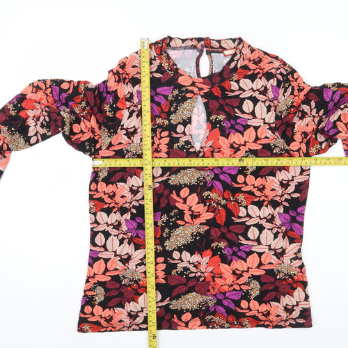 Joe Browns Womens Multicoloured Floral Tunic Blouse UK 12 Long Sleeve