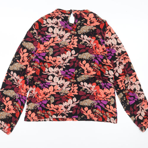Joe Browns Womens Multicoloured Floral Tunic Blouse UK 12 Long Sleeve