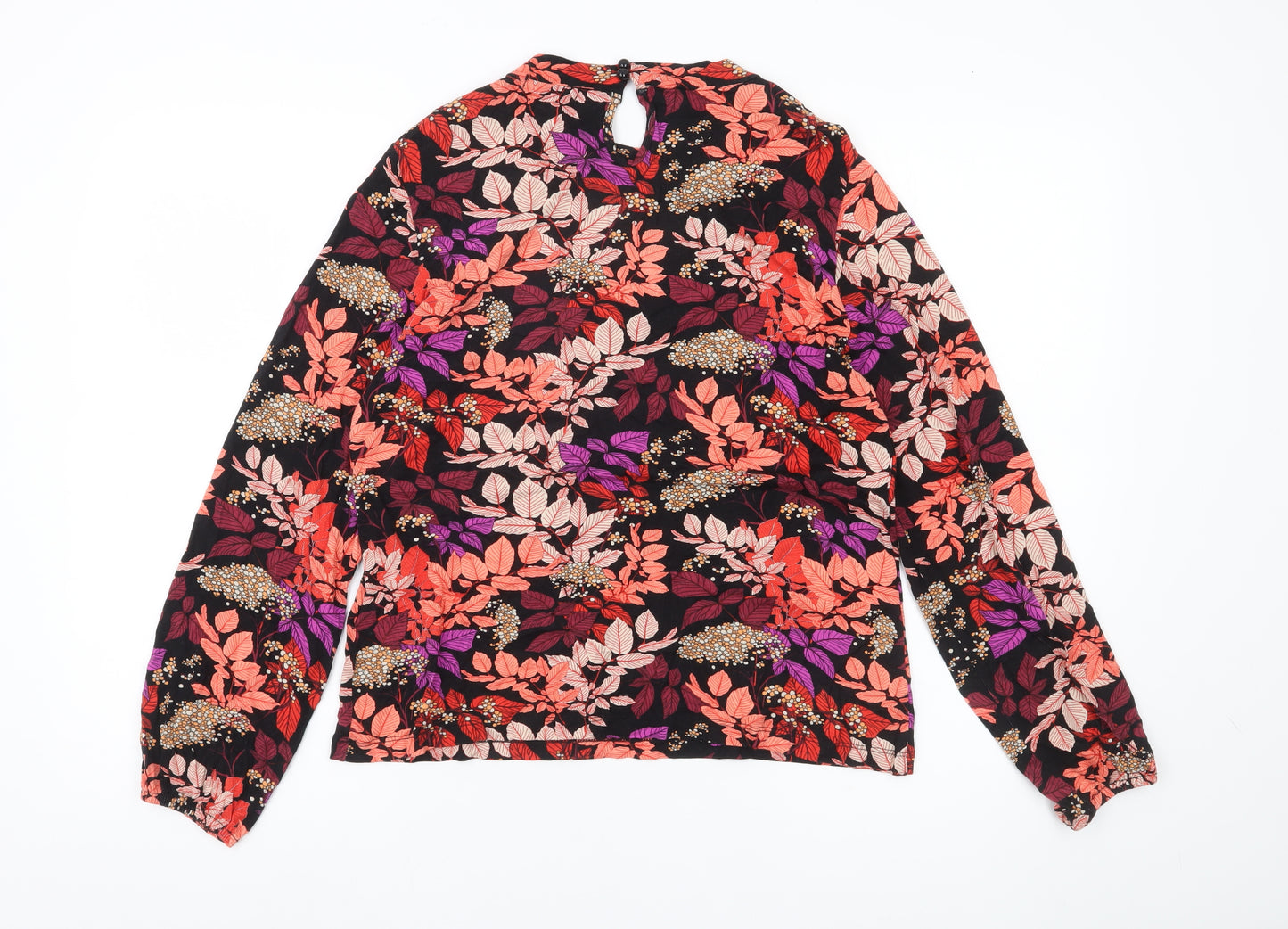 Joe Browns Womens Multicoloured Floral Tunic Blouse UK 12 Long Sleeve