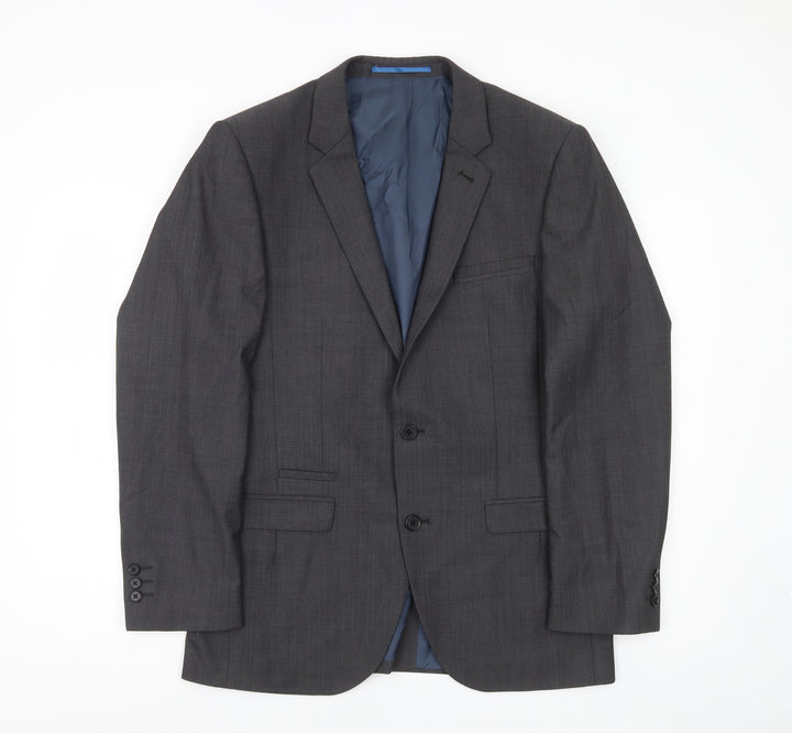 Next Men's Grey 38S Slim Fit Wool Blend Suit Jacket
