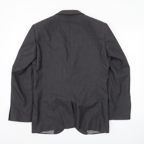 Next Men's Grey 38S Slim Fit Wool Blend Suit Jacket