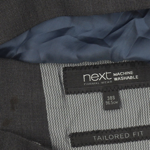 Next Men's Grey 38S Slim Fit Wool Blend Suit Jacket