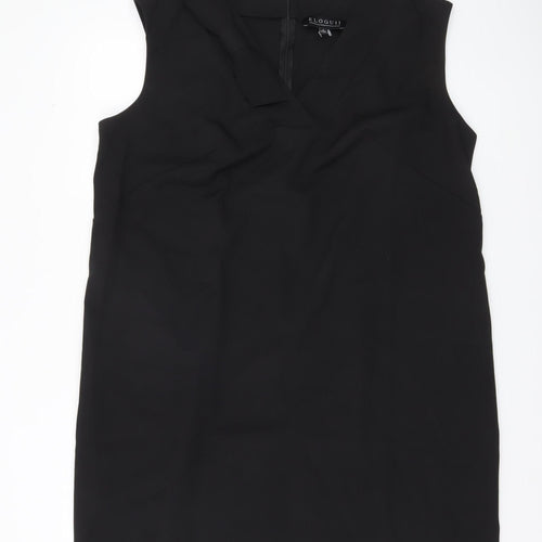 Eloquii Women’s Black Sheath Dress Size 16 V-Neck Sleeveless