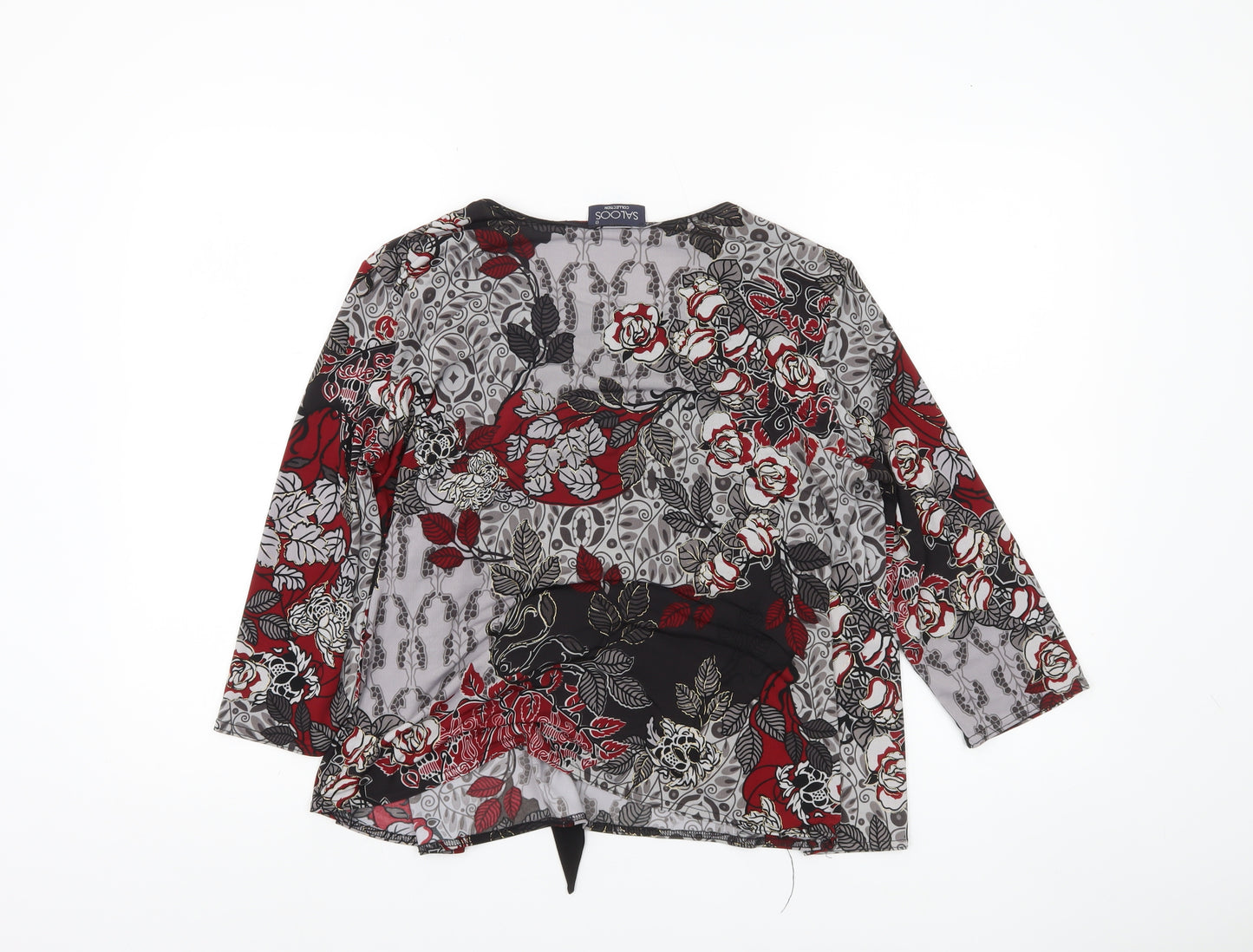 Saloos Women’s Multicoloured Floral Wrap Blouse Size L