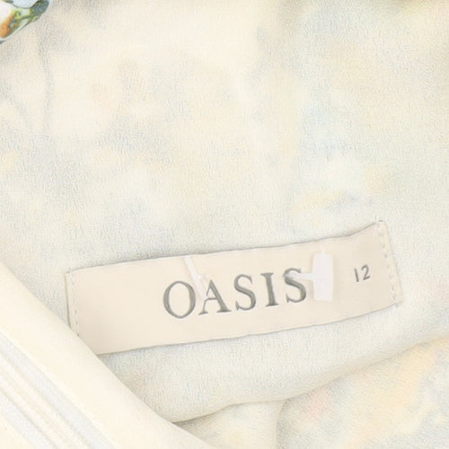 Oasis Women’s Multicoloured Floral Fit & Flare Dress Size 12