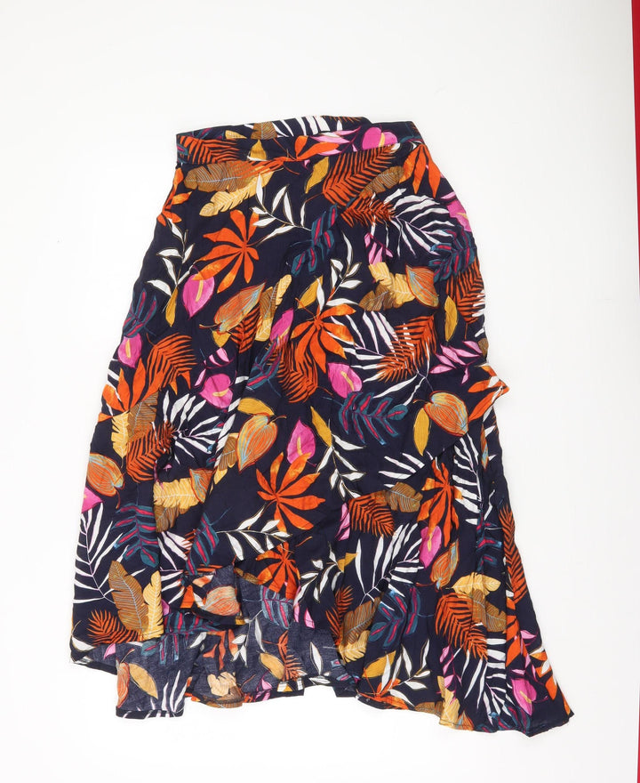 Cerulean Collection Women’s Multicoloured L Floral Midi Skirt