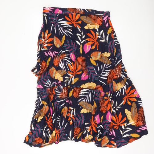 Cerulean Collection Women’s Multicoloured L Floral Midi Skirt