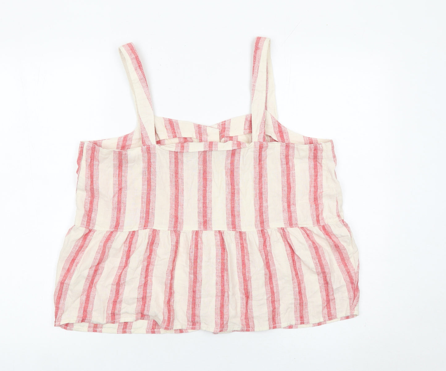 Next Women’s Striped Camisole Blouse Size 16 Cotton Summer Top