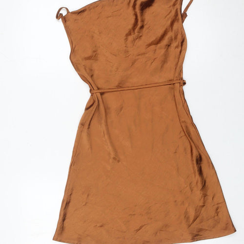 Motel Womens Brown XS Slip Dress Sleeveless Casual Party