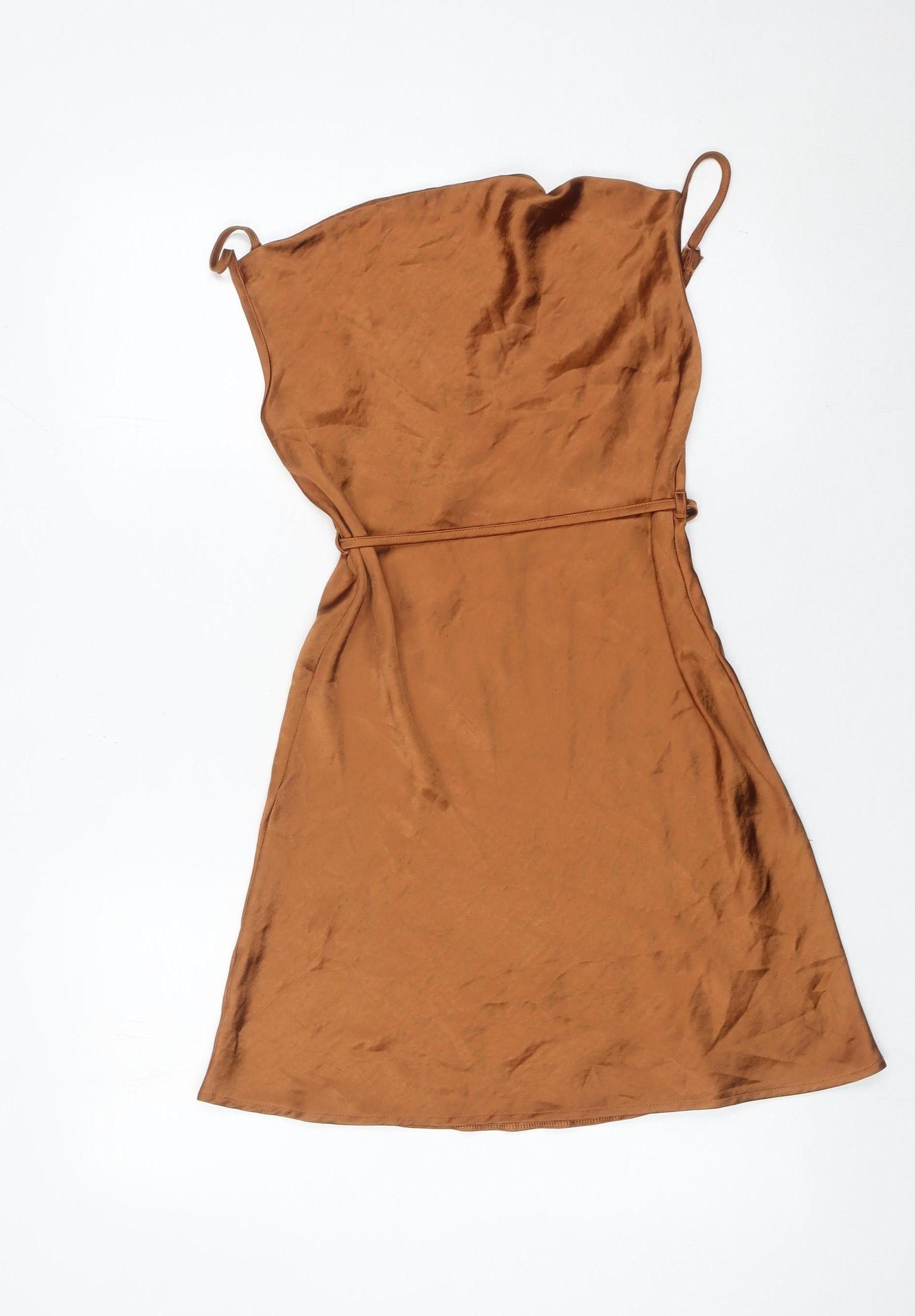 Motel Womens Brown XS Slip Dress Sleeveless Casual Party