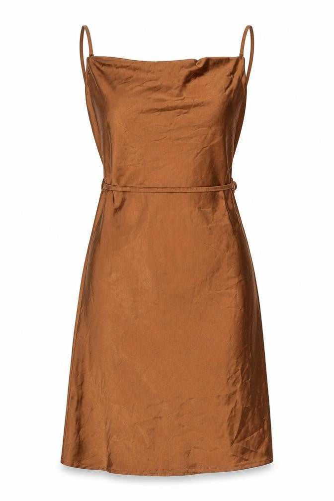 Motel Womens Brown XS Slip Dress Sleeveless Casual Party
