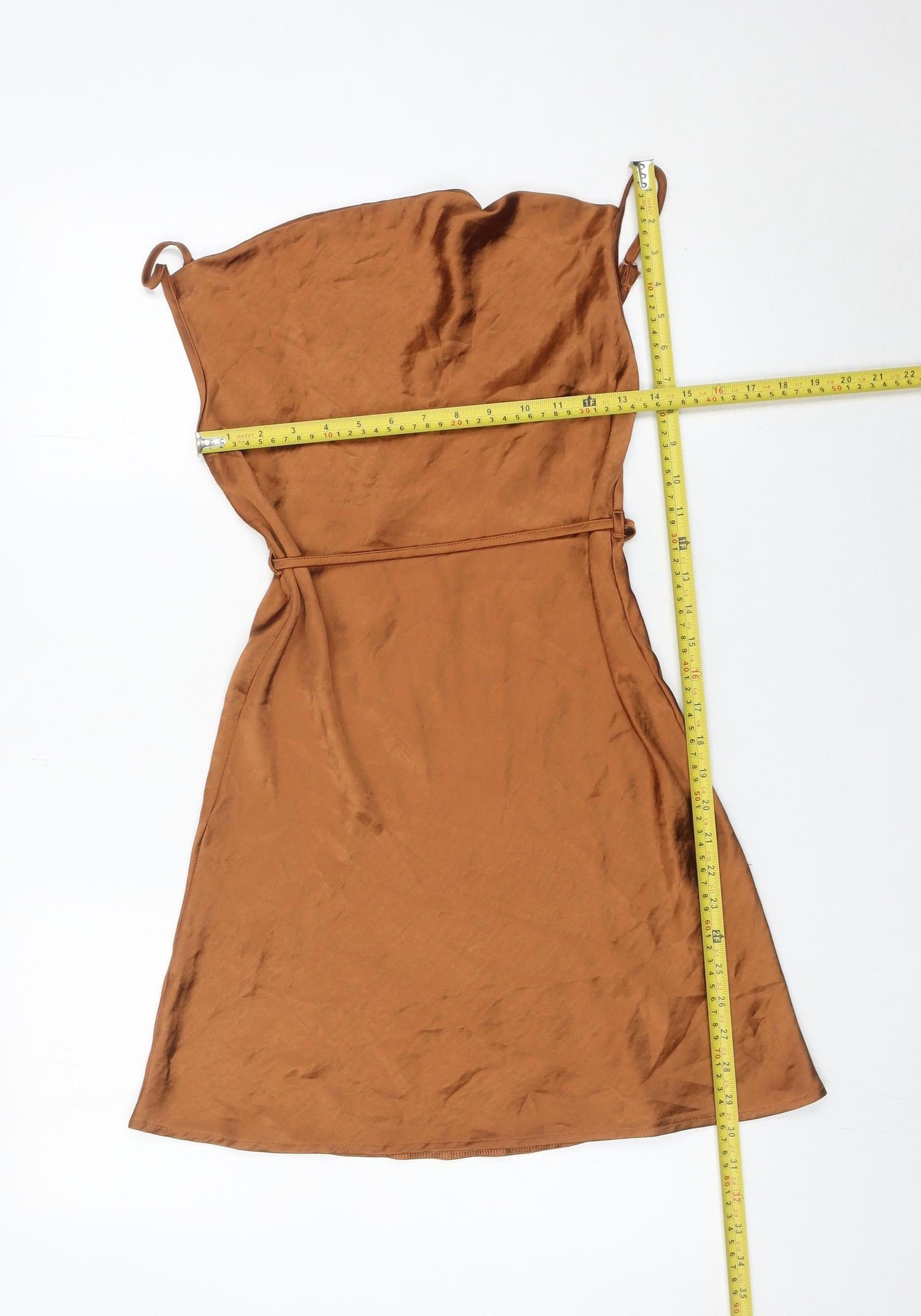 Motel Womens Brown XS Slip Dress Sleeveless Casual Party