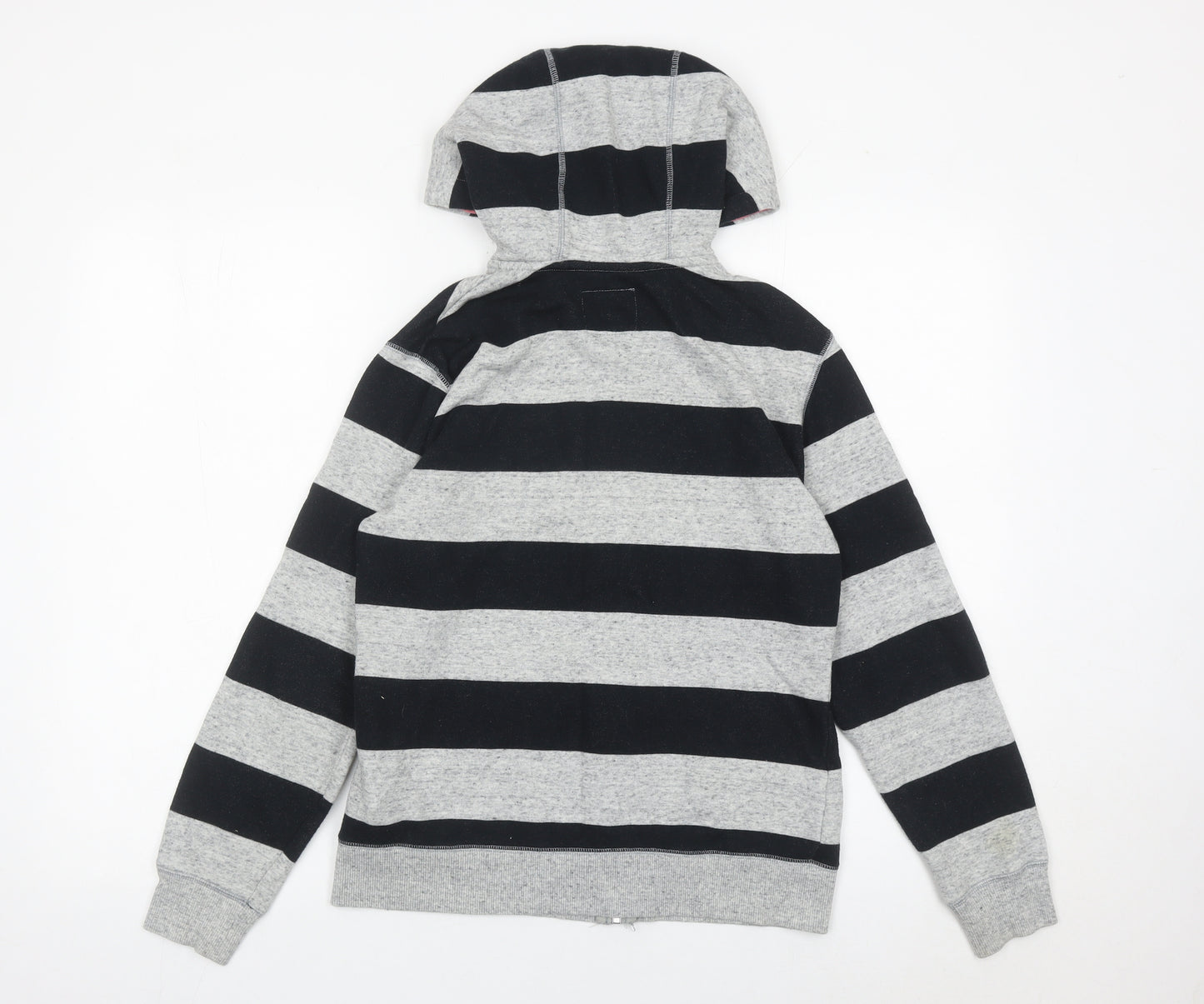Kathmandu Womens Grey Black Striped Full Zip Hoodie Size 10