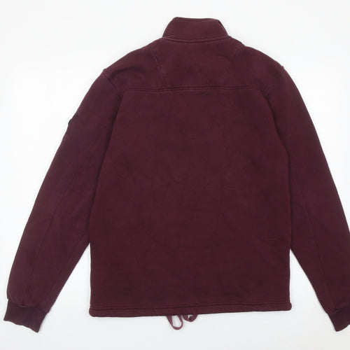 Marshall Artist Men’s Purple 1/4 Zip Sweatshirt Small Regular Fit