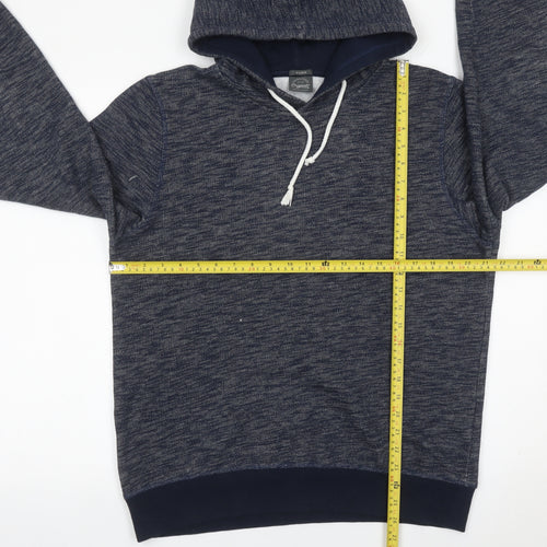 Jack & Jones Mens Blue Pullover Hoodie Size L Regular Fit