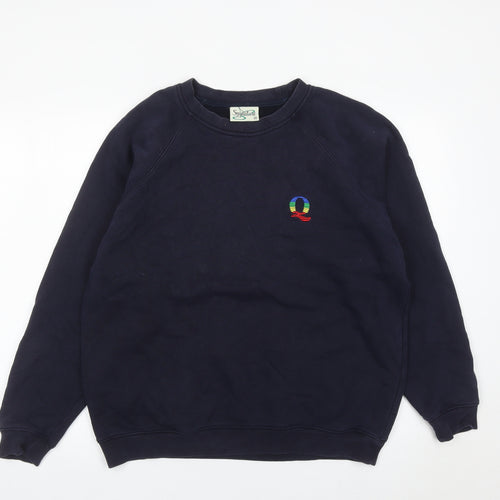 Sygnature Men’s Blue Pullover Sweatshirt M Embroidered Logo