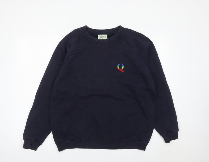 Sygnature Men’s Blue Pullover Sweatshirt M Embroidered Logo