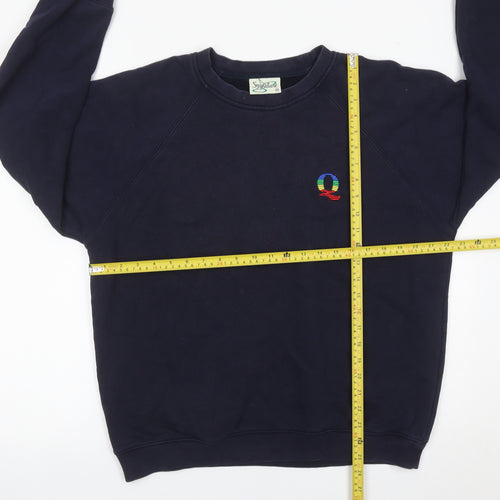 Sygnature Men’s Blue Pullover Sweatshirt M Embroidered Logo