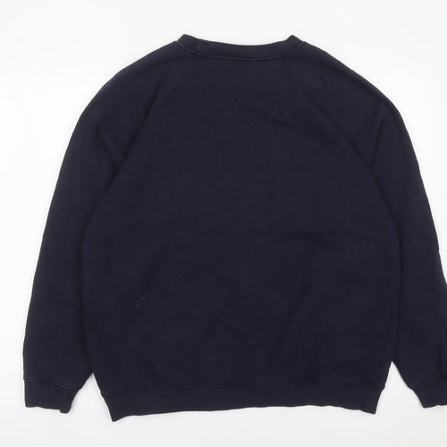 Sygnature Men’s Blue Pullover Sweatshirt M Embroidered Logo