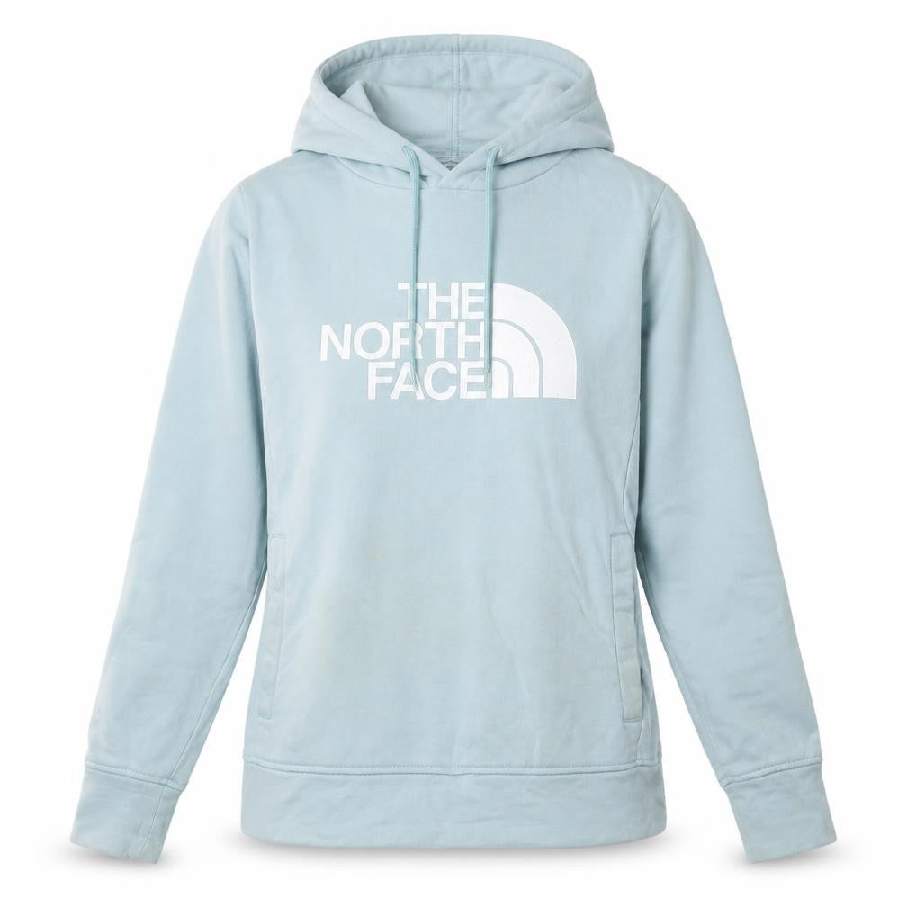 The North Face Womens Blue Small Pullover Hoodie Cotton Logo