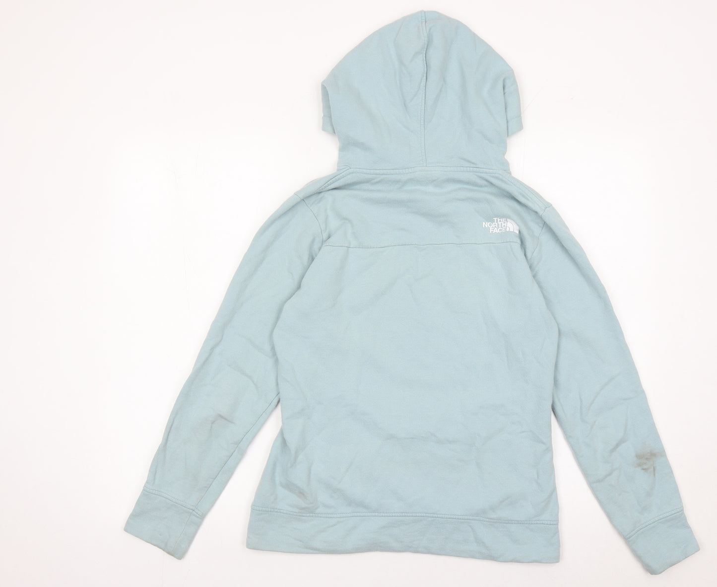 The North Face Womens Blue Small Pullover Hoodie Cotton Logo