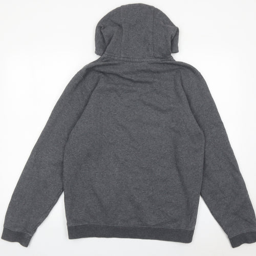 Nike Men’s Grey Pullover Hoodie Small Regular Fit Logo Sportswear