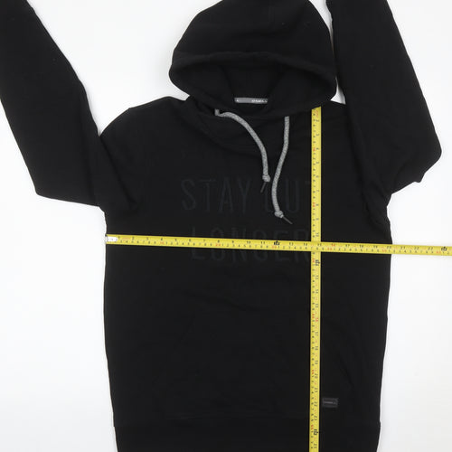 O'Neill Men's Black Pullover Hoodie Small Graphic Logo Outdoor
