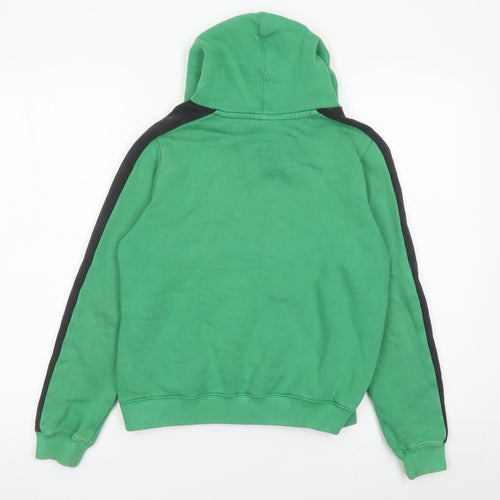 Macron Boys XS Green Pullover Hoodie Stoke City Football Logo