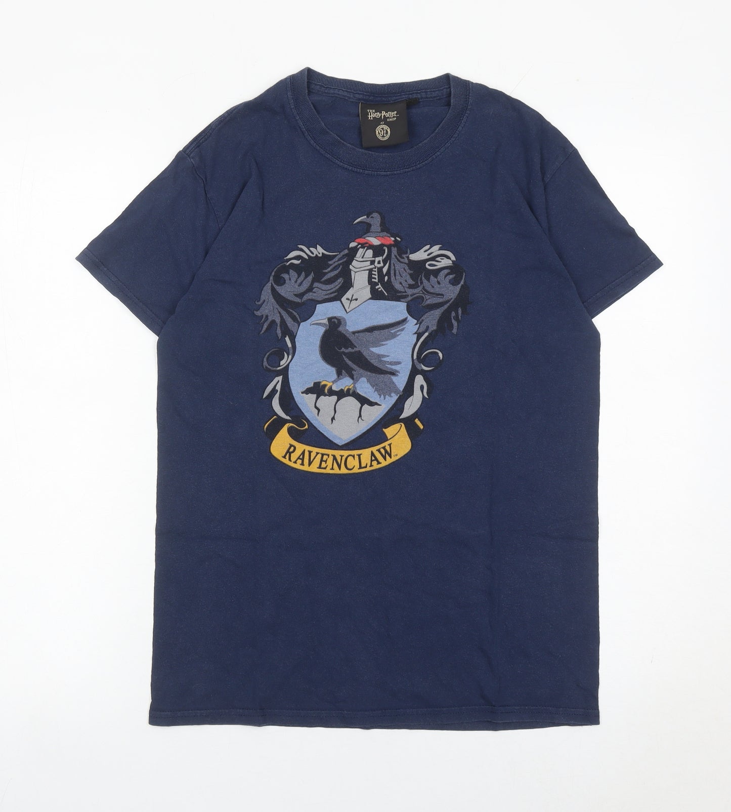 Harry Potter Ravenclaw T-Shirt Men Blue S Graphic Crest Cotton