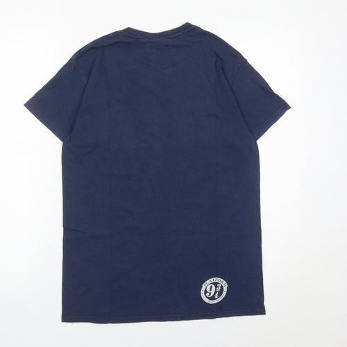 Harry Potter Ravenclaw T-Shirt Men Blue S Graphic Crest Cotton