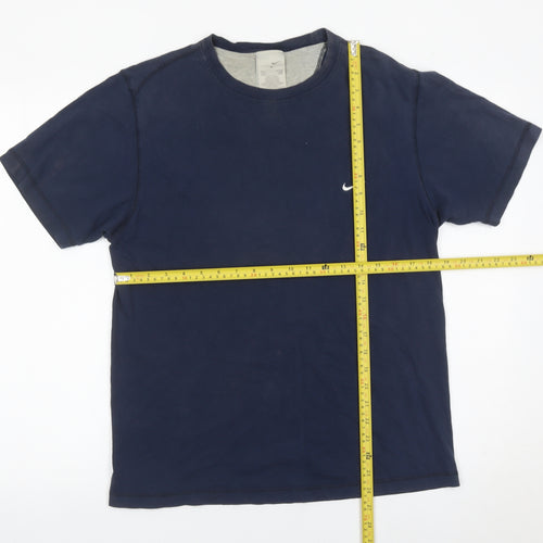 Nike Men’s Blue Medium Crew Neck Cotton T-Shirt