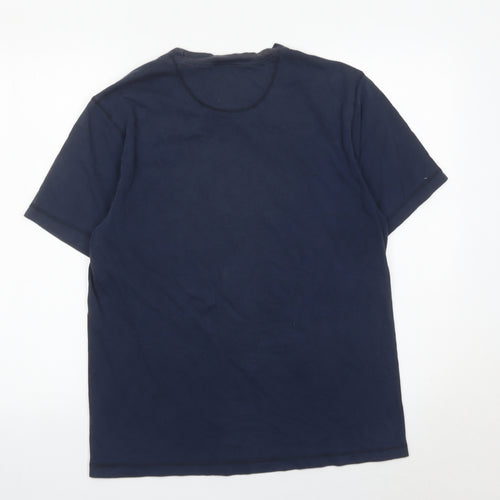 Nike Men’s Blue Medium Crew Neck Cotton T-Shirt