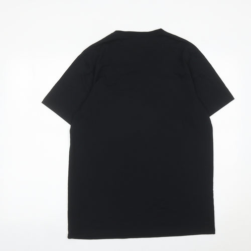 Lost Soles Men's Black L Crew Neck Graphic Print T-Shirt
